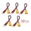 5Pcs XT90 XT60 XT60H EC5 EC3 Male Plug to 4.0mm Banana Plugs Connector with 20CM Silicone Wire 14AWG(Color:4mm to XT90 Male) view 2