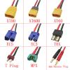 5Pcs XT90 XT60 XT60H EC5 EC3 Male Plug to 4.0mm Banana Plugs Connector with 20CM Silicone Wire 14AWG(Color:4mm to XT90 Male) view 3