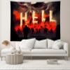 CHNYWORK 15x10ft Hell Backdrop Halloween Theme Skull Monster Creepy Ghost Hellfire Background Hell Halloween Horror Theme Party Decor Photo Wallpaper view 4