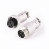 BOUUNCIY 10 Sets GX12 5 Pin Metal Male Female Panel Connector, 12mm Panel Mount Circular Metal Aviation Connector Adapter Plug Socket for Cable Power Connection (10 Sets) view 1