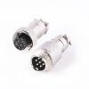 BOUUNCIY 10 Sets GX12 7 Pin Metal Male Female Panel Connector, 12mm Panel Mount Circular Metal Aviation Connector Adapter Plug Socket for Cable Power Connection (10 Sets) view 1