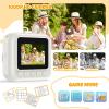 Kids Camera Instant Print, Toddler Travel Selfie Video Camera Toy for Girls view 3