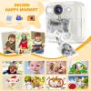 Kids Camera Instant Print, Toddler Travel Selfie Video Camera Toy for Girls view 4