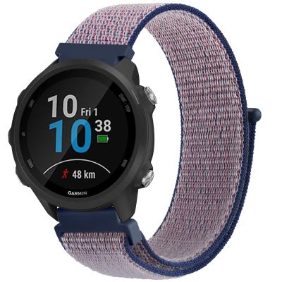 Meliya for Garmin Forerunner 165/245/55 Band, 20mm Nylon Replacement Band for Forerunner 55/158/165/245/645/Galaxy Watch 6/5/4/Vivoactive 3/5/Venu Sq Music