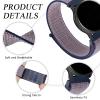 Meliya for Garmin Forerunner 165/245/55 Band, 20mm Nylon Replacement Band for Forerunner 55/158/165/245/645/Galaxy Watch 6/5/4/Vivoactive 3/5/Venu Sq Music view 2