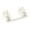 DUROCK Plate Mount Stabilizer V3, Innovative Pre-Clipped Stem for Minimum Wire Wobble 2U 6.25U 7U Keyboard Stabilizers (V3 Cream Silver 100% Kit) view 1