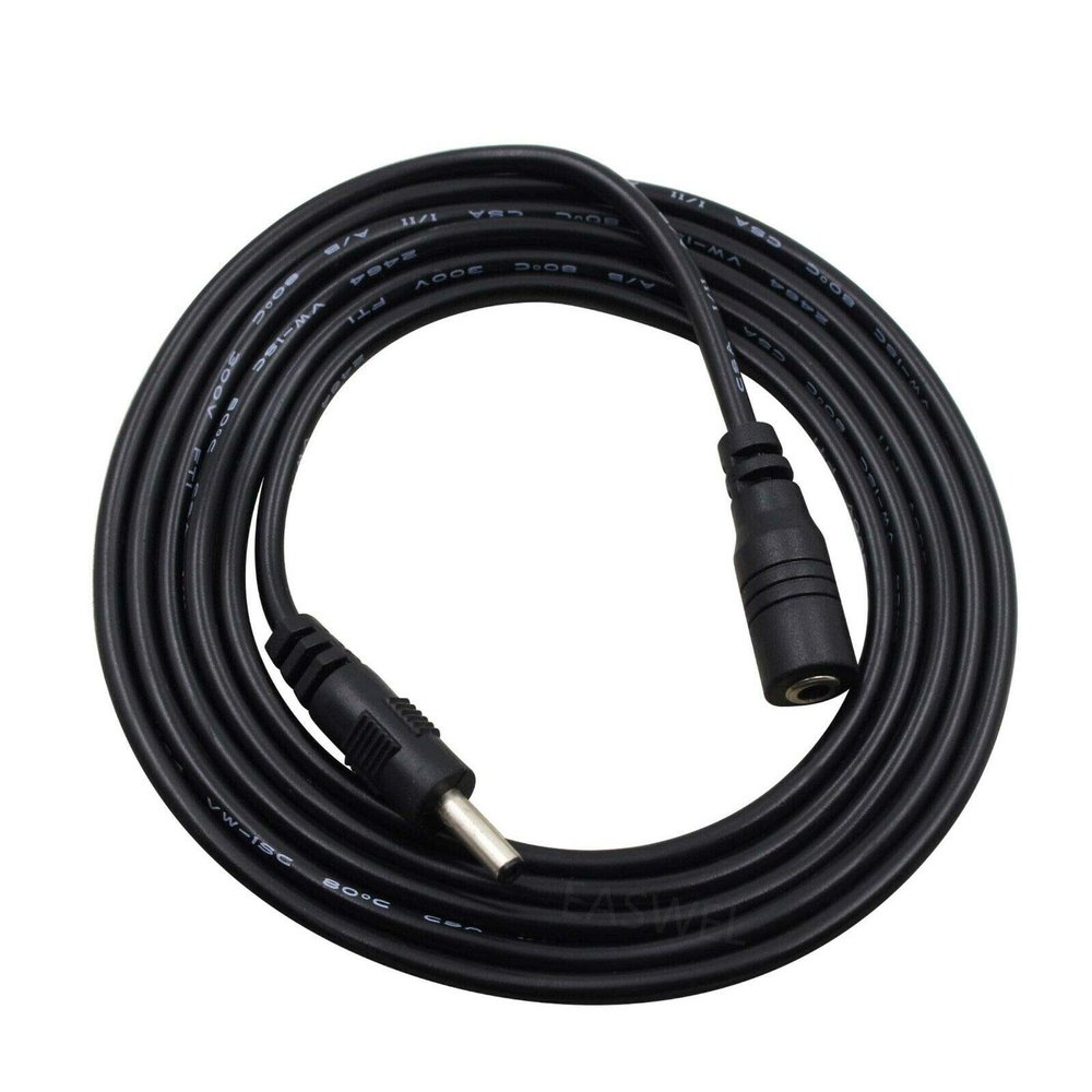 Yustda 10' Feet 3m Extension Power Cord Cable Replacement for First Alert DWC-400 DWS-401 DWS-471 DWS-472 1st First 08280 Digital Wireless Weather Proof Indoor/Outdoor Video Security Camera Adapter
