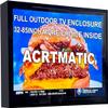 acrtmatic 60-65in Waterproof Outdoor TV Enclosure, with Transparent Front Panel, Clear Dust Resistant Television Cover for 60-65 inch Screens for Outside(Left Door), Include the TV Wall Mount view 1