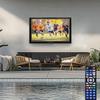 acrtmatic 60-65in Waterproof Outdoor TV Enclosure, with Transparent Front Panel, Clear Dust Resistant Television Cover for 60-65 inch Screens for Outside(Left Door), Include the TV Wall Mount view 3