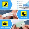 4 Clear+5 Color 12mm 0.47 TZ Tape Laminated Compatible for Brother P-Touch PTD400 PTD600 PT-D200 PT-D210 PT-H110 PT-H111, TZe231 TZe131 431 531 631 731, 9 Pack view 4