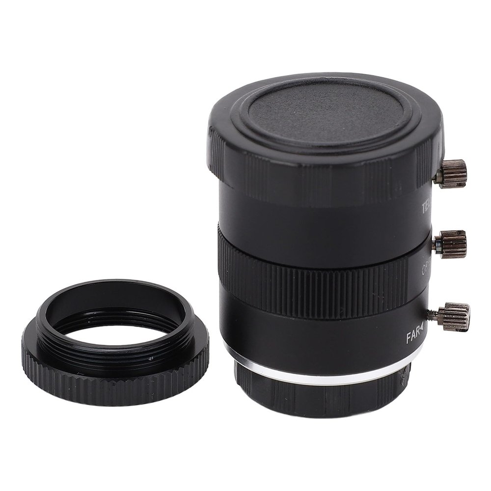 3MP Zoom Industrial Lens, 612mm Manual Focus, Adjustable Aperture, C Mount Camera Lens with Aluminium Alloy,Ideal for Professional Use,Monitor surroundings
