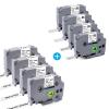 8 Pack Compatible Label Tape Replacement for Brother Ptouch Label Tape Clear Tze131 Tze132 Tze133, 12mm 0.47 Black on Clear Laminated Tze Clear Label Tape for Ptouch PT-D210 PT-H110 Label Maker view 1