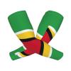 ASYG Cute Guyana Flag Arm Sleeves Sun Protection Arm Sleeves for Men Women Cooling Sleeve for Golf,Hiking, Cycling view 2