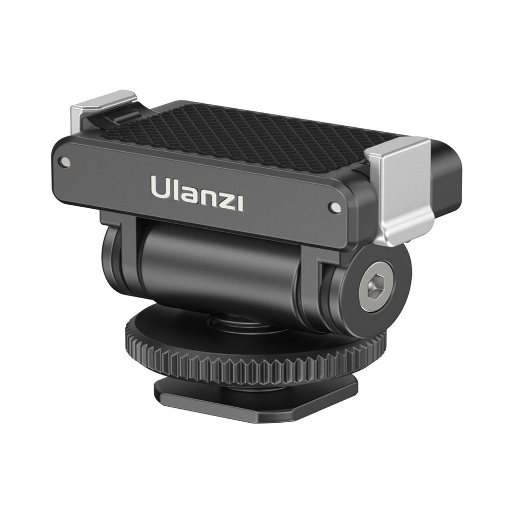 ULANZI CA22 Cold Shoe Adapter Mount with Magnetic Quick Mount, 180 Tilt Adjustable, Universal Camera Compatible with DJI OSMO 360/Action 2 3 4 5 Pro/G-o-P-ro Hero 13 12 11 10/Insta360 GO 3S X4 Ace Pro