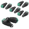 YAODHAOD 12V DC Adapter 5.5mm x 2.1mm DC Power Connector Plug Jack Connector for LED Strip CCTV Security Camera Cable End Plugs (DC Female) view 1
