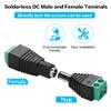 YAODHAOD 12V DC Adapter 5.5mm x 2.1mm DC Power Connector Plug Jack Connector for LED Strip CCTV Security Camera Cable End Plugs (DC Female) view 2