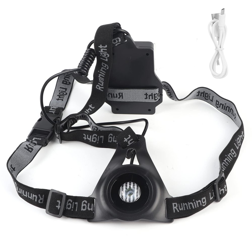 Hyuduo Jogging Light Night Running Lights LED Chest Back Safety Warning Light Outdoor IP44 Lamp USB Rechargeable for Hands Flashlights