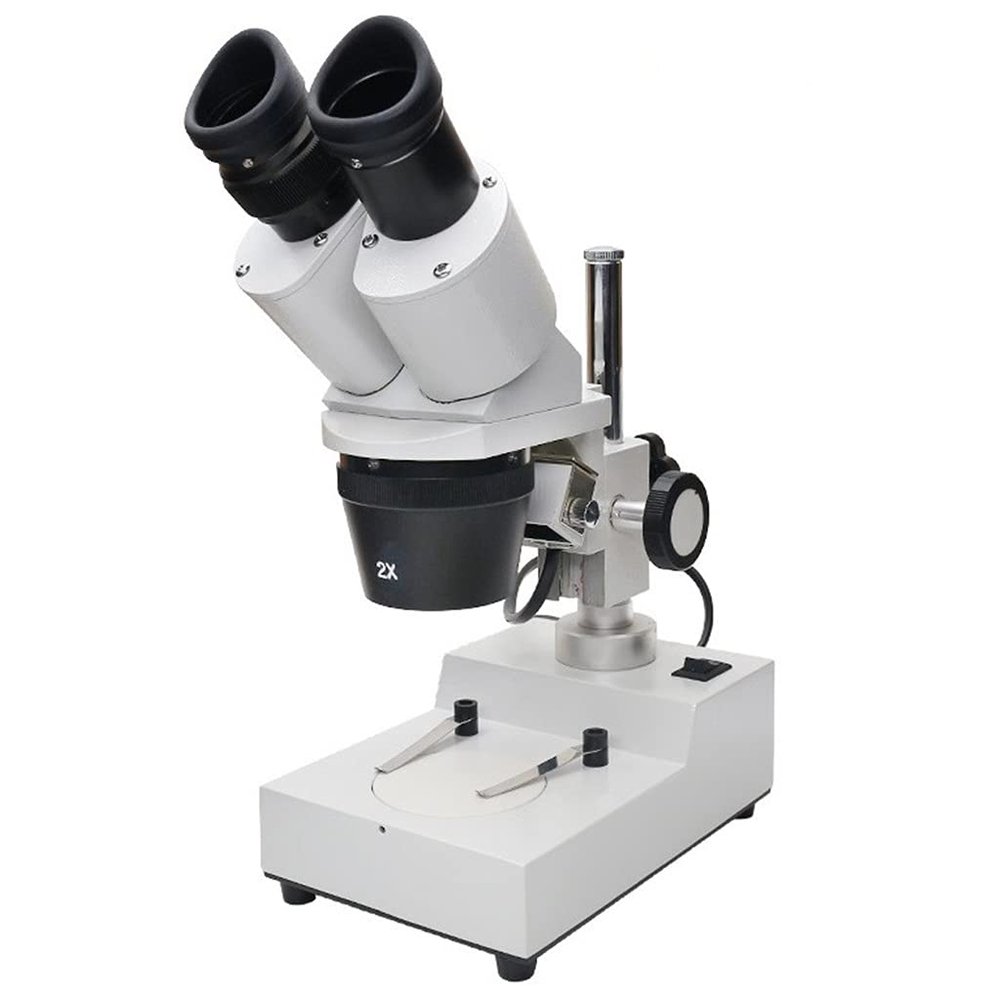 IGZVMBO Binocular Stereo Microscope Industrial Stereo Microscope Top Illumination Mobile Phone PCB Soldering Repair Tool, 20X and 40X