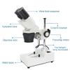 IGZVMBO Binocular Stereo Microscope Industrial Stereo Microscope Top Illumination Mobile Phone PCB Soldering Repair Tool, 20X and 40X view 4