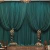 20ft x 10ft Wrinkle Free Hunter Green Wedding Backdrop Curtains for Party Bridal Shower Reception Decorations Green Fabric Curtain Backdrops Drapes for Photography Baby Shower Birthday Background view 1