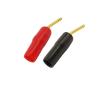 WUZDPRCJ 12Pcs/lot Small Gold-Plated 2mm Banana Plug Curved Pin Audio Speaker Plugs Screw Lock Wiring Terminal Banana Connector view 3