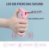 Self Defence Personal Alarm Set 3-in-1 for Women,pepper gel bottle with 130 dB Siren & Strobe Lights,UV Marking Dye & Flip-top Safety Cap protect for lady keychain set,USB charge (Pink) view 2