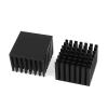 EKFVNIQQ 2pcs Anodized Black Aluminum Radiator 28x28x20mm Electronic Cooler Radiator(Color:28X28X20) view 2