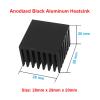EKFVNIQQ 2pcs Anodized Black Aluminum Radiator 28x28x20mm Electronic Cooler Radiator(Color:28X28X20) view 3