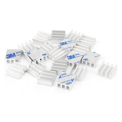 10pcs Aluminum Heat Sink 11x11x5mm Electronic Chip Heat Sink Cooler RAM, Memory, IC DC Converter(Color:11X11X5 w 3M9448A)
