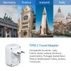 Mscien European Travel Plug Adapter USB C, International Power Adapter with 3 USB Ports for Most European Countries, Travel Essentials for Europe in Italy Spain,France etc. view 3