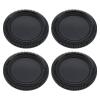 OTOTEC 4 Pcs F Mount Plastic Body Cap Camera Protector Dust Cap Compatible with Nikon F Mount Film or Digital SLR Camera Black view 1