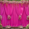 20ft x 10ft Wrinkle Free Hot Pink Wedding Backdrop Curtains for Party Bridal Shower Reception Decorations Hot Pink Fabric Curtain Backdrops Drapes for Photography Baby Shower Birthday Background view 1