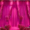 20ft x 10ft Wrinkle Free Hot Pink Wedding Backdrop Curtains for Party Bridal Shower Reception Decorations Hot Pink Fabric Curtain Backdrops Drapes for Photography Baby Shower Birthday Background view 4
