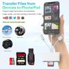 5-in-1 Memory Card Reader, USB OTG Adapter & TF SD Card Reader for Phones, CYZFOWDUO USB C and USB A Devices with Micro SD &TF Card Slots, Supports SD/Micro SD/SDHC/SDXC/MMC Charging for iPhone/Pad view 4