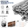 AuraBayze Heavy Duty Metal Zip Ties Gun Kit for Fastening Cutting,200PCS Self-locking Uv Resistant Stainless Steel Cable Ties Tool Set for Outdoor Fence, Exhaust Pipe,with 20PCS Screw Hole (8PCS Set) view 3