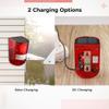 3Pcs Solar Alarm Lights with Motion Detector, Waterproof Outdoor Security Siren Light, 6 Led Flashing Red Light & 129Db Siren, 4 Modes for Farm, Villa, Barn, Yard, Home view 4