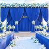 50ft x 10ft Wrinkle Free Royal Blue Wedding Backdrop Curtains for Party Bridal Shower Reception Decorations Royal Blue Fabric Curtain Backdrops Drapes for Photography Baby Shower Birthday Background view 2
