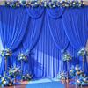 50ft x 10ft Wrinkle Free Royal Blue Wedding Backdrop Curtains for Party Bridal Shower Reception Decorations Royal Blue Fabric Curtain Backdrops Drapes for Photography Baby Shower Birthday Background view 3