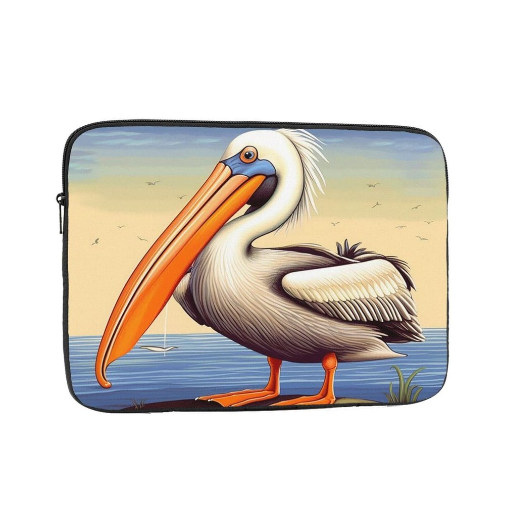 15 inch Laptop Sleeve Bag Pelican Birds Laptop Bag Shockproof Computer Carrying Cover Slim Briefcase Handbag