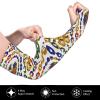 Haiti Flag Cooling Arm Sleeves Sun Sleeves Men Women Haitian Flag Sun Protection Sleeves for Cycling, Travel, Hiking view 3