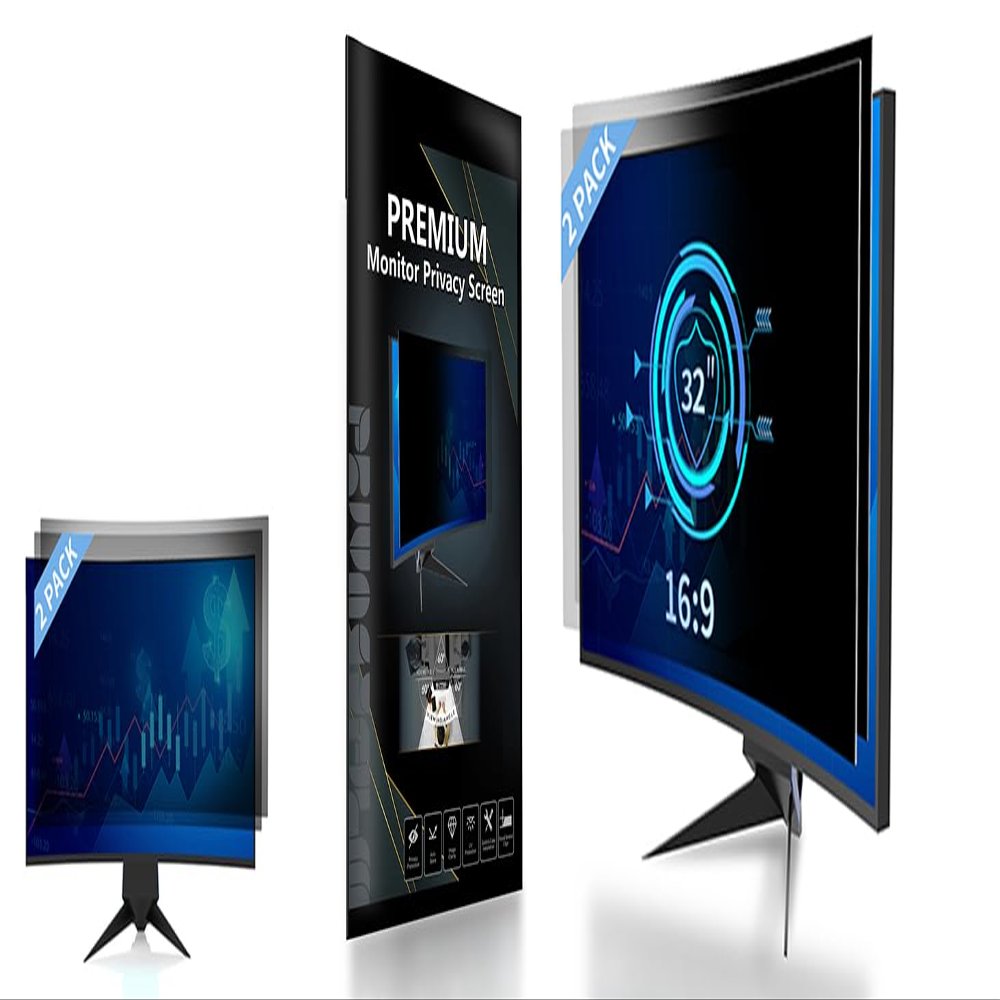 DEJIMAX 3-Pack 32 Inch Computer Privacy Screen for 16:9 Widescreen Computer Monitor Computer Screen Protector