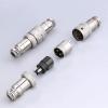 5 Pcs GX12 6 Pin Metal Male Female Panel Connector, 12mm Panel Mount Circular Metal Aviation Connector Adapter Plug Socket for Cable Power Connection (5 Sets) view 4