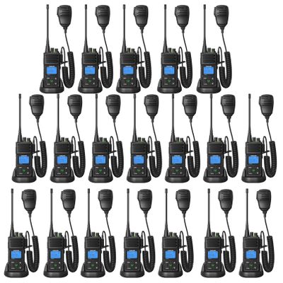 SAMCOM Walkie Talkies Speaker and Mics,19 Packs