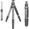 INNOREL Carbon Fiber Compact Tripod KT365C Professional 36mm Tube 5 Sections Heavy Duty Camera Stand for Digital DSLR Video Camcorder with 52mm Low Profile Panoramic Ballhead Center Column Load 30kg view 1