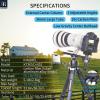 INNOREL Carbon Fiber Compact Tripod KT365C Professional 36mm Tube 5 Sections Heavy Duty Camera Stand for Digital DSLR Video Camcorder with 52mm Low Profile Panoramic Ballhead Center Column Load 30kg view 2