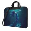 15.6 inch Laptop Tote Bag Men Women Blue Mermaid Shoulder Laptop Sleeve Briefcase Messenger Computer Bag view 1