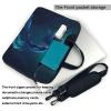 15.6 inch Laptop Tote Bag Men Women Blue Mermaid Shoulder Laptop Sleeve Briefcase Messenger Computer Bag view 3