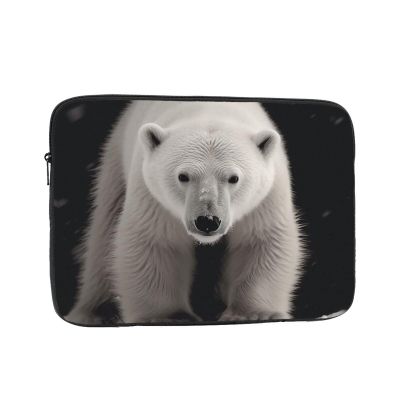 15 inch Laptop Sleeve Bag Polar Bear Laptop Bag Shockproof Computer Carrying Cover Slim Briefcase Handbag