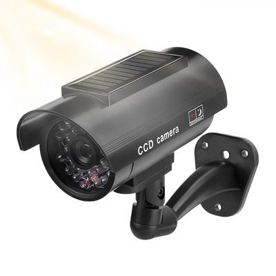 Yinhing Solar Powered Fake Security Camera with Flashing LED Light, Vivid Image, Energy Saving, for Fast and Easy Installation