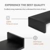 Anji Mountain Wooden Monitor Stand - Elegant Monitor Riser, Perfect Monitor Stand for Desk Organization, Durable Wood Construction monitor stands, Enhances Ergonomics and Workspace Efficiency,Black view 2